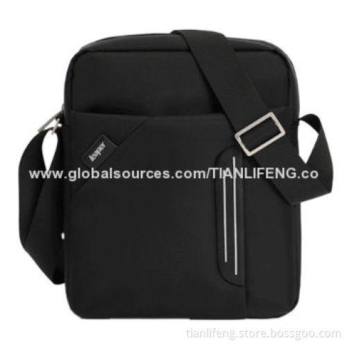 Canvas leather messenger travel shoulder bag for men